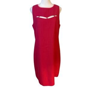 Elie Tahari‎ Tanya Pink Sleeveless Shift Dress Size 14